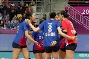 上海女排客场3-1江苏队，取得三连胜，稳固榜首位置，小彩娃神勇